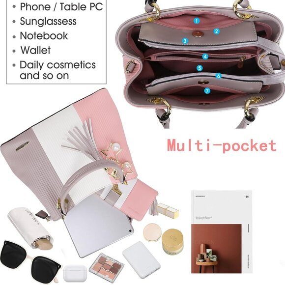 Chic Women's Satchel Bag with Versatile Design - Perfect for Any Occasion - Picture 2 of 8